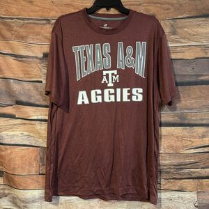 Men's Texas A&M Aggies Maroon XL T-Shirt Colosseum NCAA Short Sleeve Fan Apparel